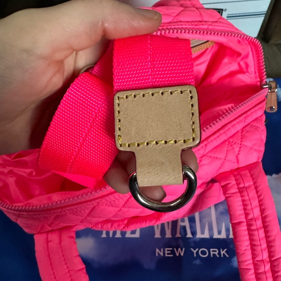 MZ Wallace Pink Quilted Crossbody Bag - Picture 6 of 7